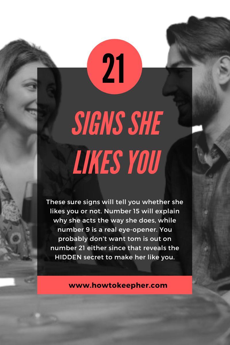 signs she likes you