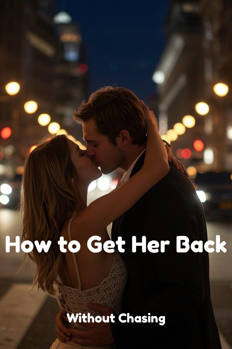 man and woman kissing passionately on the street,